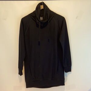 Gap Funnel Neck Black Long Sleeve SweatShirt Size XS